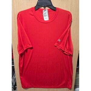 Champion Size‎ L Mens Performance T Shirt Athletic Double Dry Activewear Red